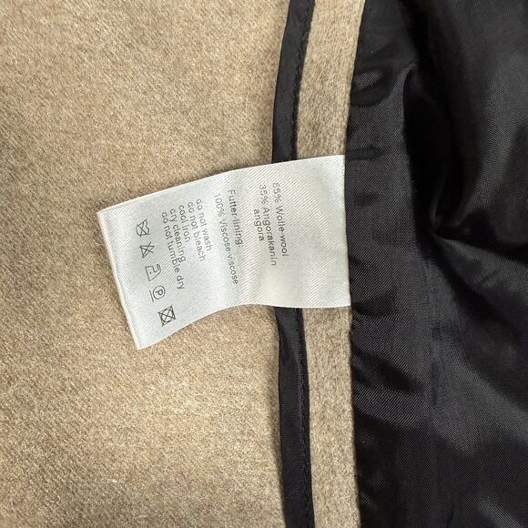 Akris Punto Tan Wool Angora Collared Short Trench Jacket Size US 8 FR 40 - Picture 9 of 9